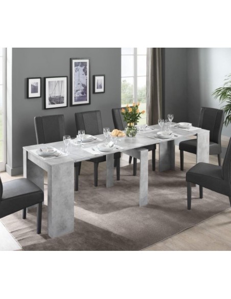 Tavolo consolle allungabile Cemento