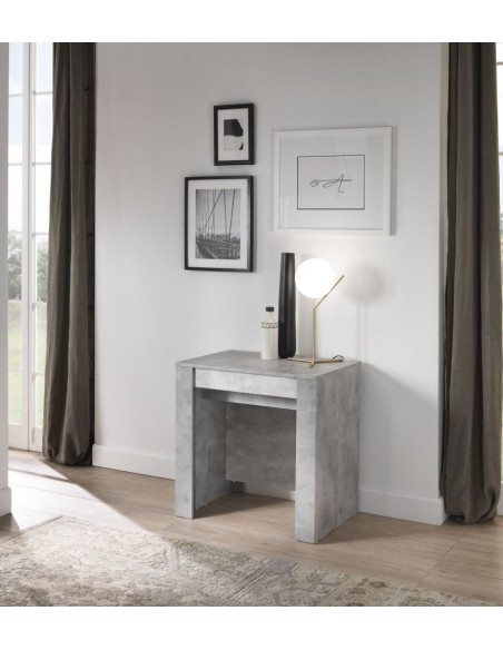 Tavolo consolle allungabile Cemento