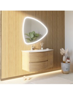 Composizione bagno in MDF + Specchio retroilluminato