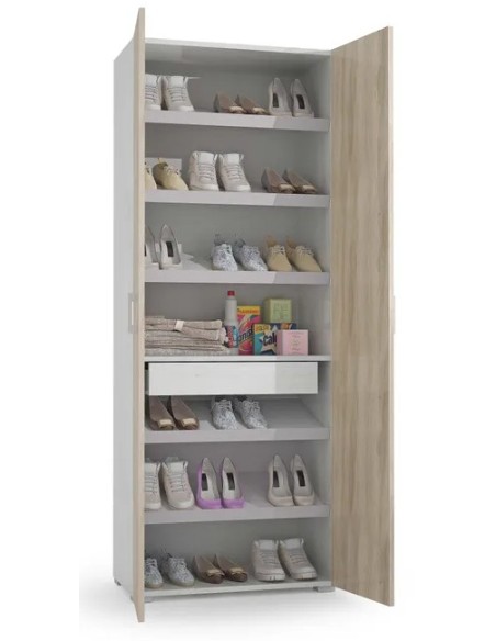 Scarpiera 2 ante Bianco / Olmo