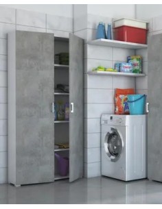 Armadio multiuso maxi volume Bianco/Cemento
