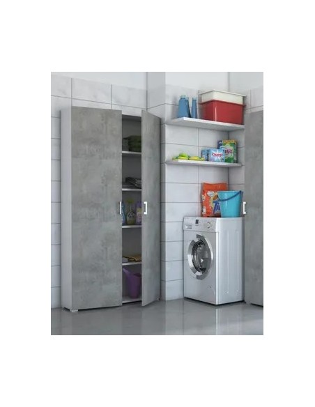Armadio multiuso maxi volume Bianco/Cemento