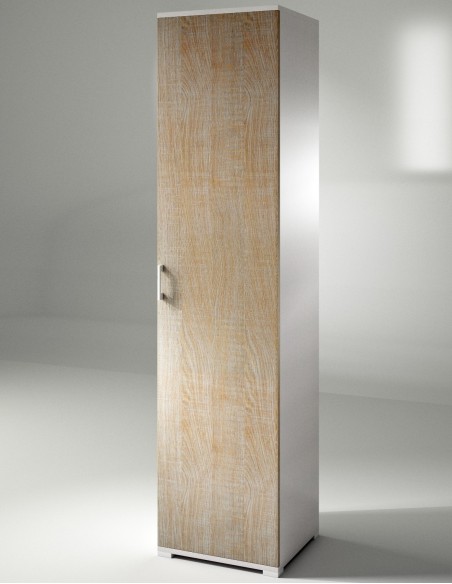 Colonna multiuso Bianco / Rovere