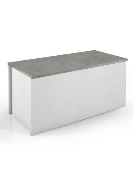 Baule moderno Bianco / Cemento