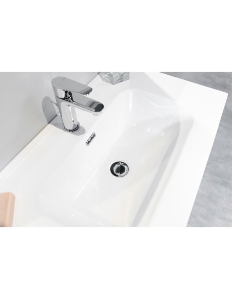 Mobile bagno sospeso 2 cassetti Quercia (Specchio escluso)