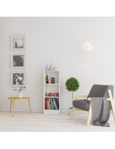 Libreria stretta Bianco