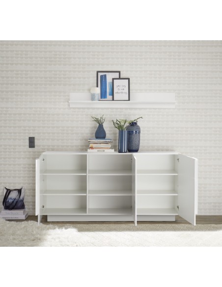 Madia 3 ante Bianco laccato