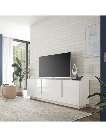 Mobile porta TV 3 ante Bianco Laccato