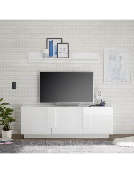 Mobile porta TV 3 ante Bianco Laccato