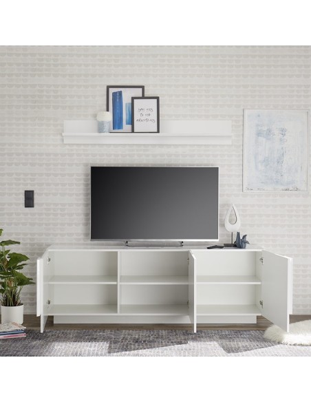 Mobile porta TV 3 ante Bianco Laccato