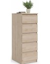 Cassettiera alta 5 cassetti