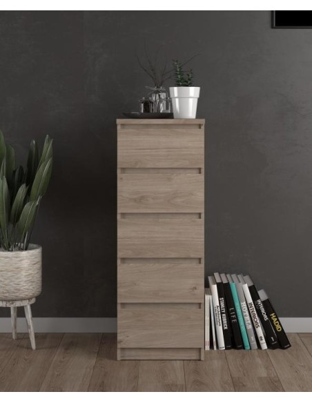 Cassettiera alta 5 cassetti