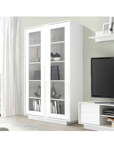 Vetrina 2 ante Bianco laccato lucido