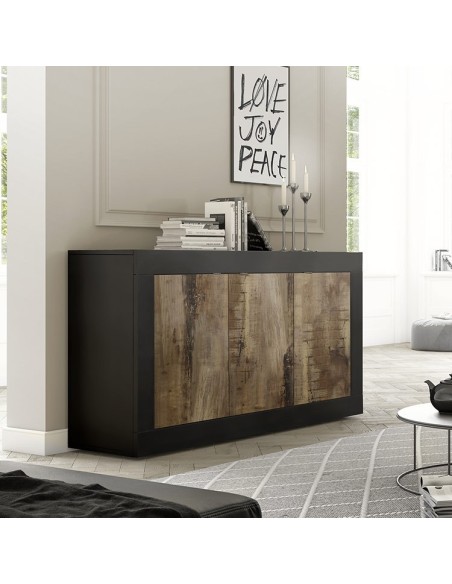 Madia 3 ante moderna Nero / Pero