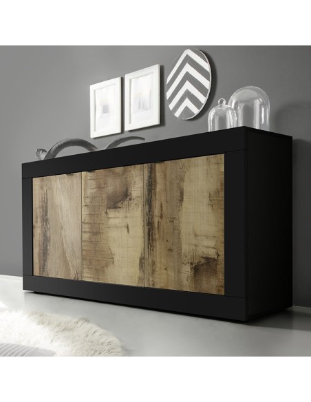 Madia 3 ante moderna Nero / Pero