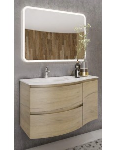 Composizione bagno in MDF + Specchio retroilluminato 2