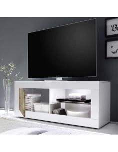 Mobile porta tv 1 anta Bianco laccato / Pero 2