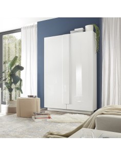 Colonna/Armadio soggiorno 2 ante Bianco laccato