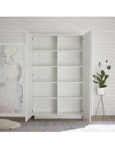 Colonna/Armadio soggiorno 2 ante Bianco laccato 2