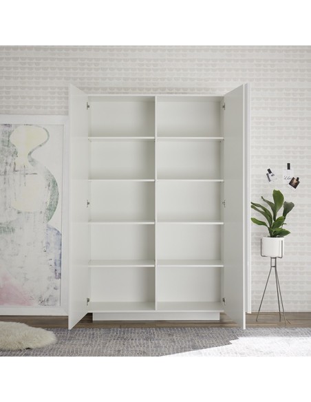 Colonna/Armadio soggiorno 2 ante Bianco laccato