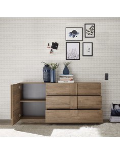 Madia 1 anta - 3 cassetti Mercure 2