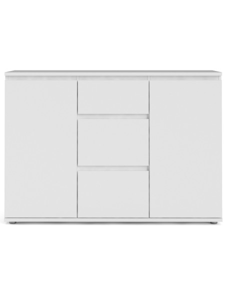 Credenza 2 ante - 3 cassetti Bianco opaco