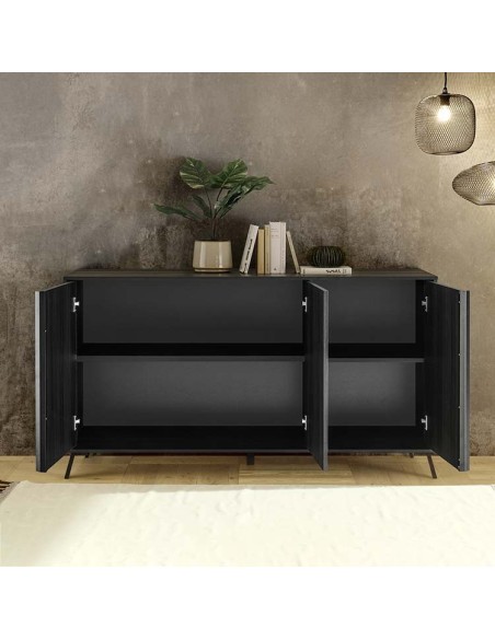 Madia 3 ante Nero frassinato Ville