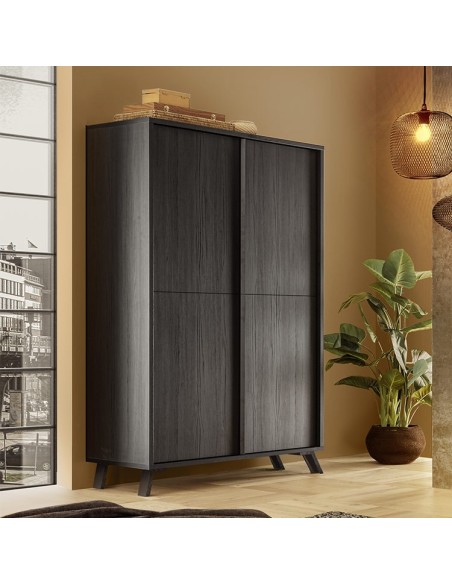 Madia 4 ante alta Nero frassinato Ville