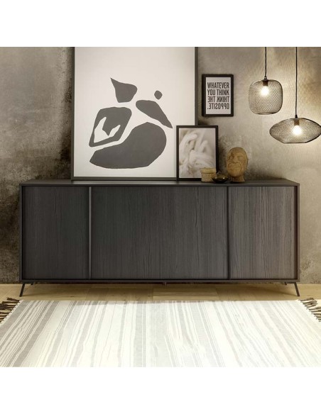 Madia 4 ante  Nero frassinato Ville