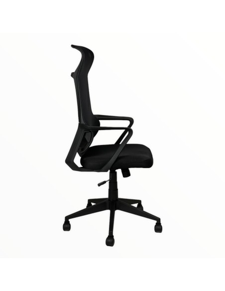 Poltrona girevole Aurora in rete nero