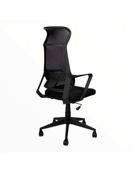 Poltrona girevole Aurora in rete nero