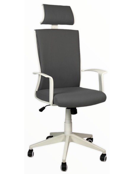 Poltrona Presidenziale Ares con poggiatesta in tessuto