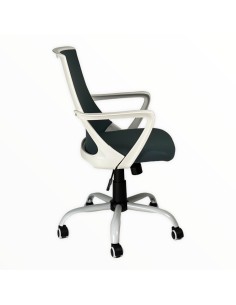 Poltrona Trendy girevole in tessuto Grigio 2