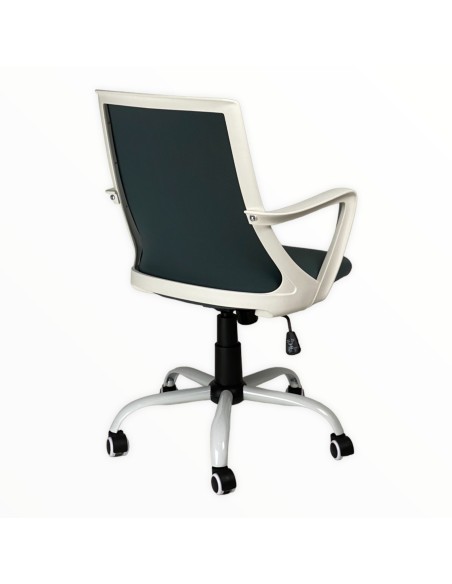 Poltrona Trendy girevole in tessuto Grigio