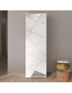 Colonna ingresso guardaroba serigrafata Bianco laccato