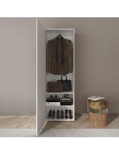 Colonna ingresso guardaroba serigrafata Bianco laccato 2