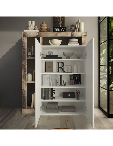 Scarpiera ingresso Bianco laccato / Pero