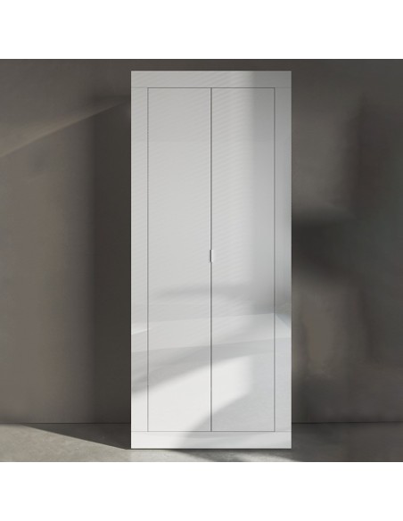 Armadio ingresso Simple guardaroba 2 ante Bianco laccato