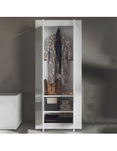 Armadio ingresso Simple guardaroba 2 ante Bianco laccato 2