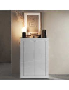 Scarpiera ingresso  Simple 2 ante Bianco laccato