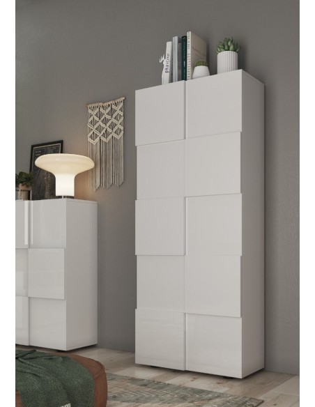 Armadio ingresso Monopoly guardaroba 2 ante Bianco laccato