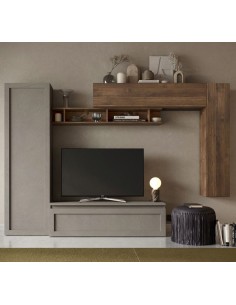 Parete attrezzata sospesa Argilla - Mercure 08