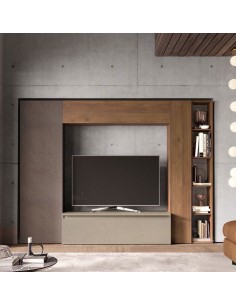 Parete soggiorno Argilla - Bronzo - Mercure 09