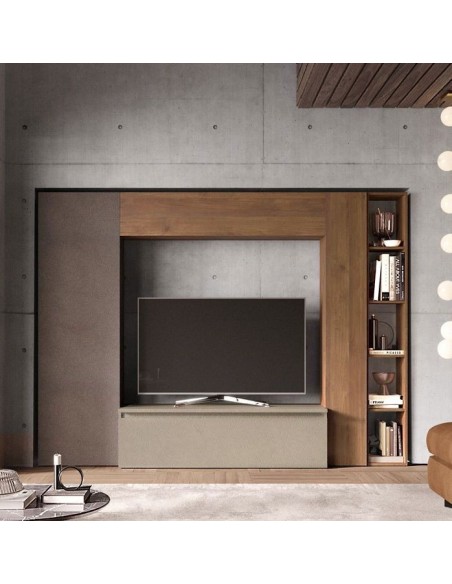 Parete soggiorno Argilla - Bronzo - Mercure 09