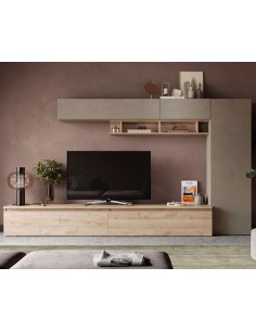 Parete attrezzata Argilla - Rovere Kadiz 31