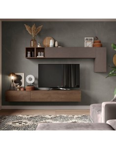 Parete attrezzata sospesa Mercure - Bronzo 41