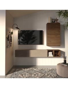 Parete soggiorno Mercure - Argilla 47