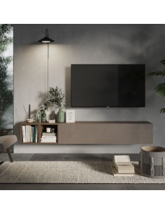 Parete soggiorno Salvaspazio Argilla - Mercure 49