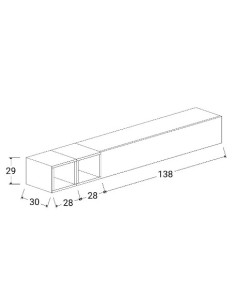 Parete soggiorno Salvaspazio Argilla - Mercure 49 2