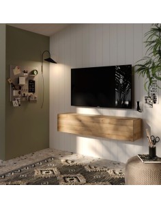 Pensile Vasistas 1 anta a ribalta porta TV / Ingresso Rovere kadiz 54